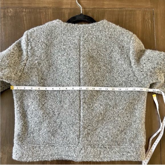 Zara Women's Gray Lady Jacket with Gold Buttons - Picture 6 of 6